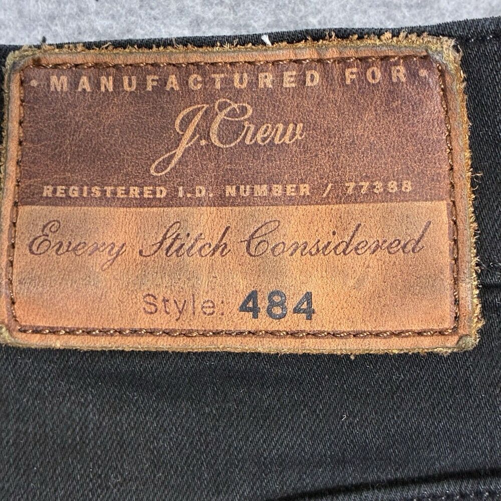 J.Crew Men’s 30x32 Slim Fit 484 Black Jeans Stretch Cotton Denim - Picture 8 of 8